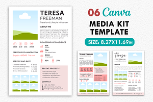 Canva Influencer Media Kit Templates