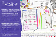 Fun Floral Sketchbook Practices, a Brush Add-On by Pretty Little Lines (Thumbnail 2 of 17)