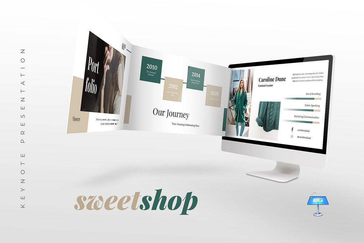 Sweet - Fashion Keynote, a Presentation Template by TMint Creative