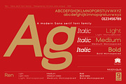 Ren - Sans serif font family, a Sans Serif Font by Artistic & Unique (Thumbnail 5 of 15)