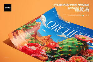 Symphony of Sands Poster Template, a Poster Template by creatsy5