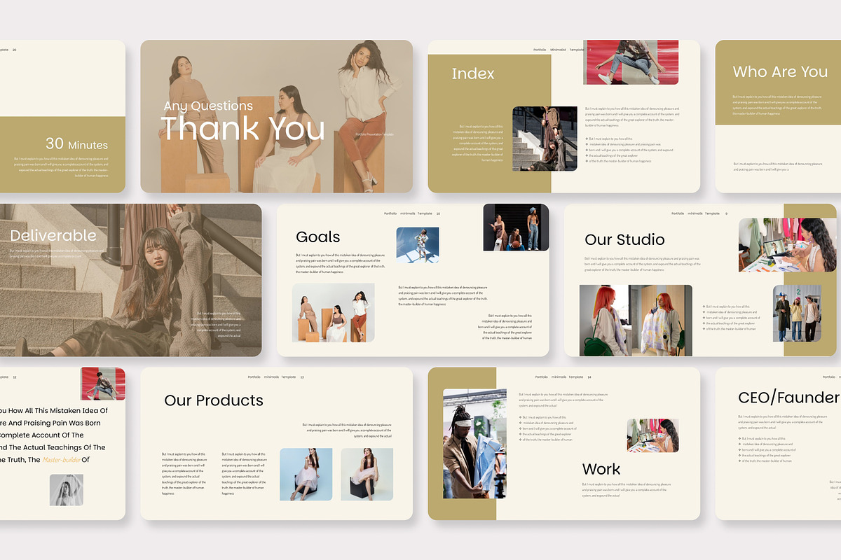 Design Portfolio PowerPoint Template, a Presentation Template by Premast (Photo 3 of 4)