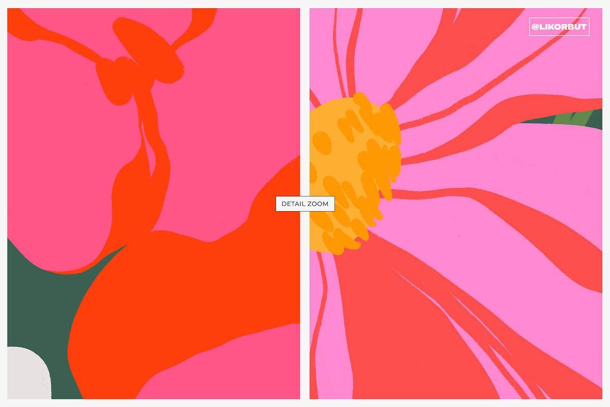 Bold Bloom Tropical Flower Pattern, a Pattern Graphic by likorbut (Photo 9 of 14)