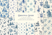 Vintage Christmas Pattern Collection, a Pattern Graphic by Olya Creative (Thumbnail 1 of 21)