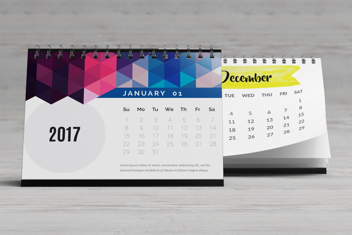 A5 Desk Calendar Mock-Up, a Mockup by MassDream (Photo 7 of 10)