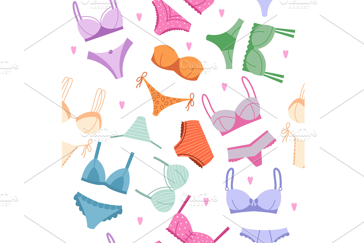 Lingerie pattern. woman panties, an Object Illustration by Onyx