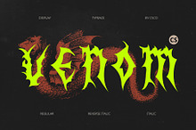 CS Venom – Black Metal Font