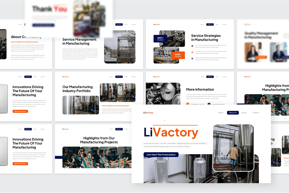 Manufacturing Industry Powerpoint, a Presentation Template by SquidPixey (Photo 5 of 6)