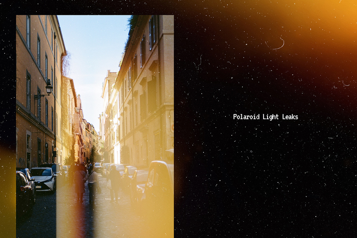 Polaroid Light Leaks Overlays, a Texture Graphic by Freezerondigital (Photo 4 of 9)