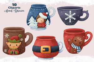 Cute Christmas Mugs Collection