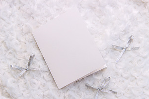 Mockup. White card.