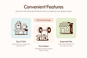 200 Lifestyle and Tech Icons, a Solid Icon by Prosymbols (Thumbnail 2 of 9)