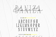 Daniza Claretta - Serif and Signatur, a Script Font by Inspiratype (Thumbnail 9 of 11)