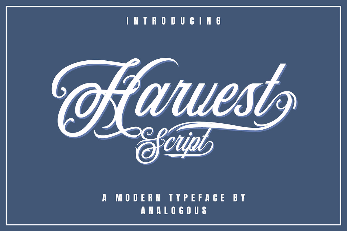 Harvest Script | Modern Typeface
