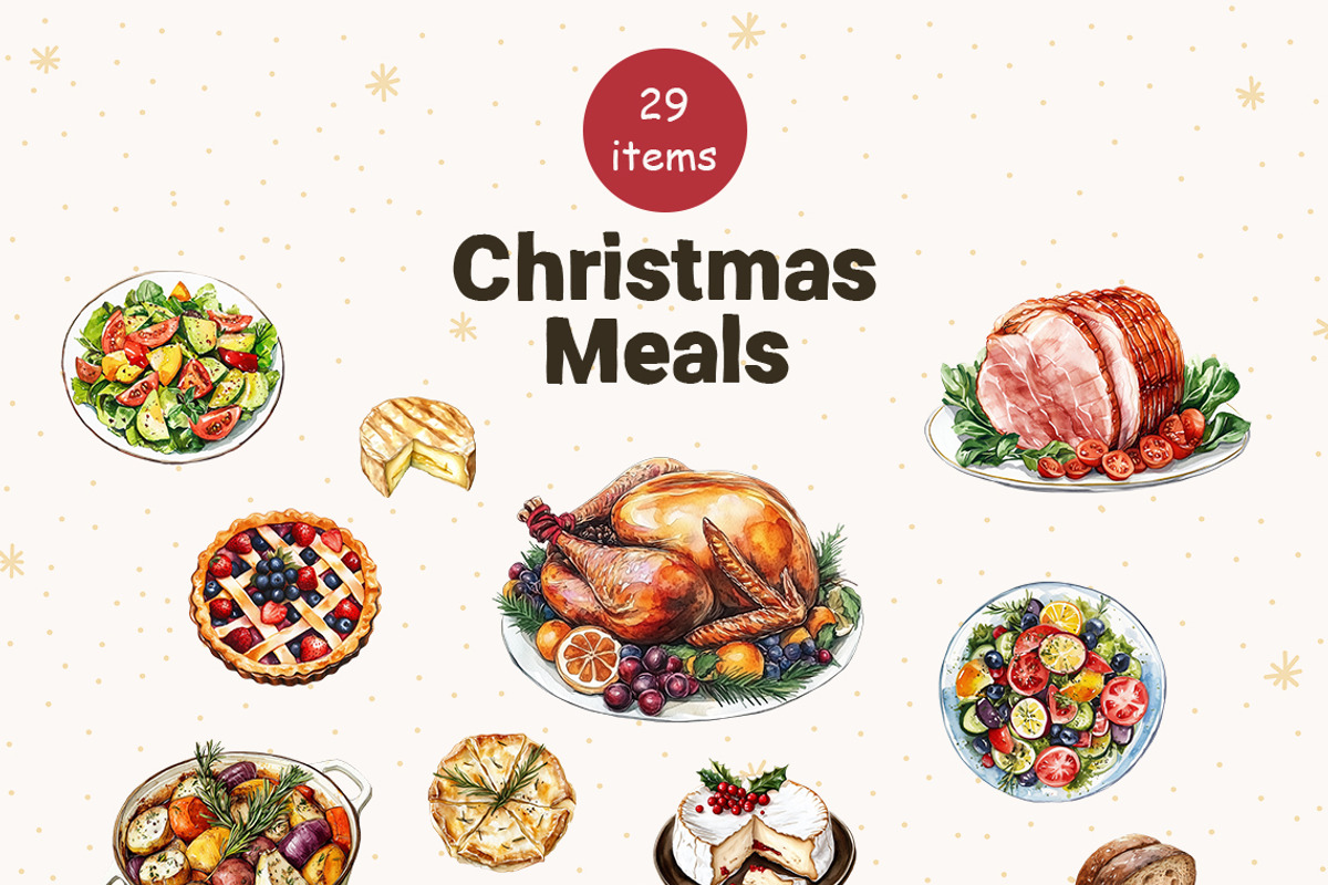 Christmas Watercolor Clipart Collect, a Graphic by IrenKlm (Photo 4 of 11)