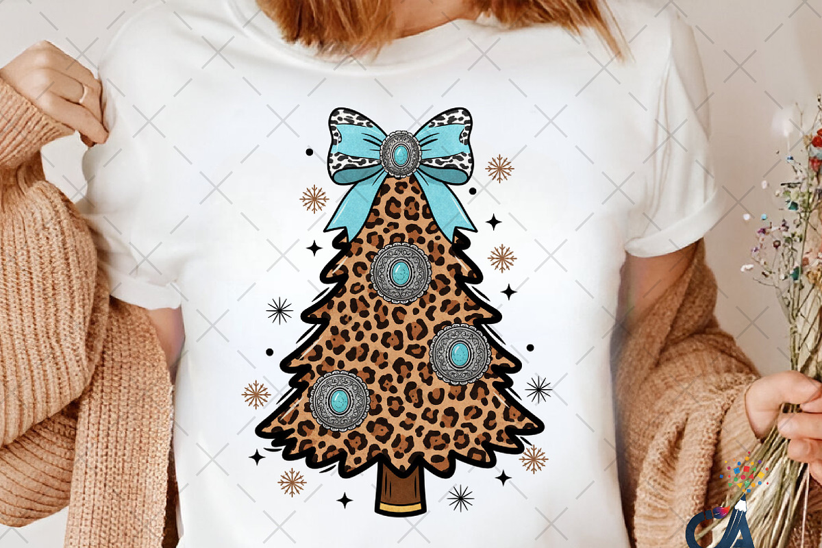 Christmas Leopard Print Tree With Bo, an Illustration by Creative Art (Photo 6 of 6)