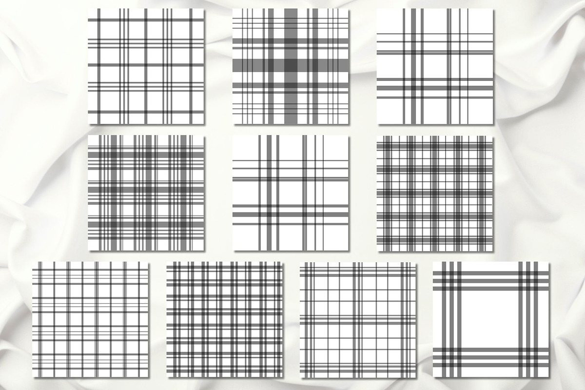 black and white plaid pattern, a Pattern Graphic by wind mill (Photo 2 of 2)
