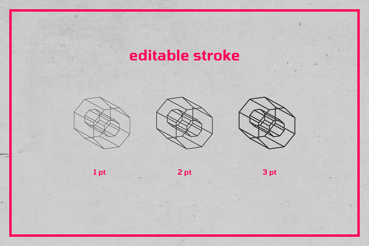 3D Wireframe Shapes | set 3, an Object Graphic by MaximGertsen (Photo 6 of 7)