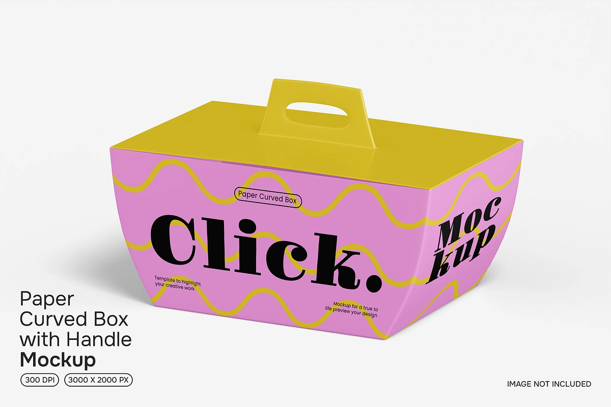 Curved Box Mockup, a Packaging Mockup by renderstockmarket