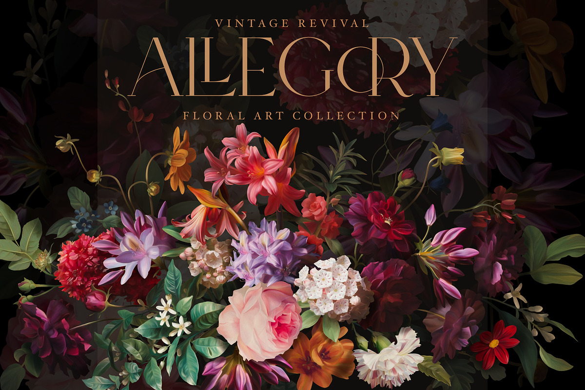 Antique Floral Art Collection, a Decorative Illustration by Eclectic Anthology (Photo 1 of 17)