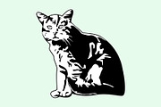 Illustration of Cat design template, an Animal Illustration by Sumberpangan (Thumbnail 2 of 3)