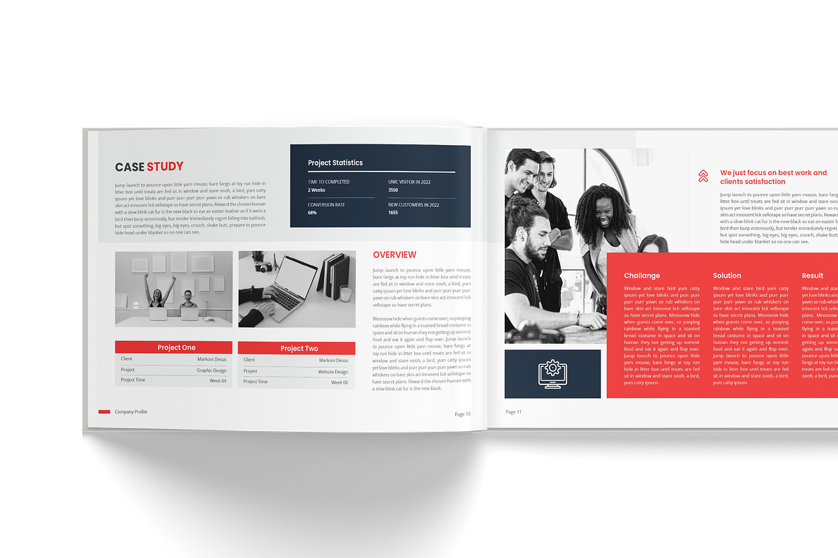 Horizontal Brochure Template, a Brochure Template by TheBrightGrap (Photo 6 of 13)