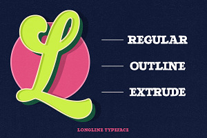 Longline - Retro Bold Script