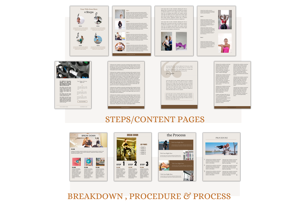Fitness Ebook Template, a Magazine Template by Millennials Marketing (Photo 5 of 10)