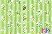 Charming Daisy Stripe Pattern, a Pattern Graphic by MISS CHATZ (Thumbnail 2 of 3)
