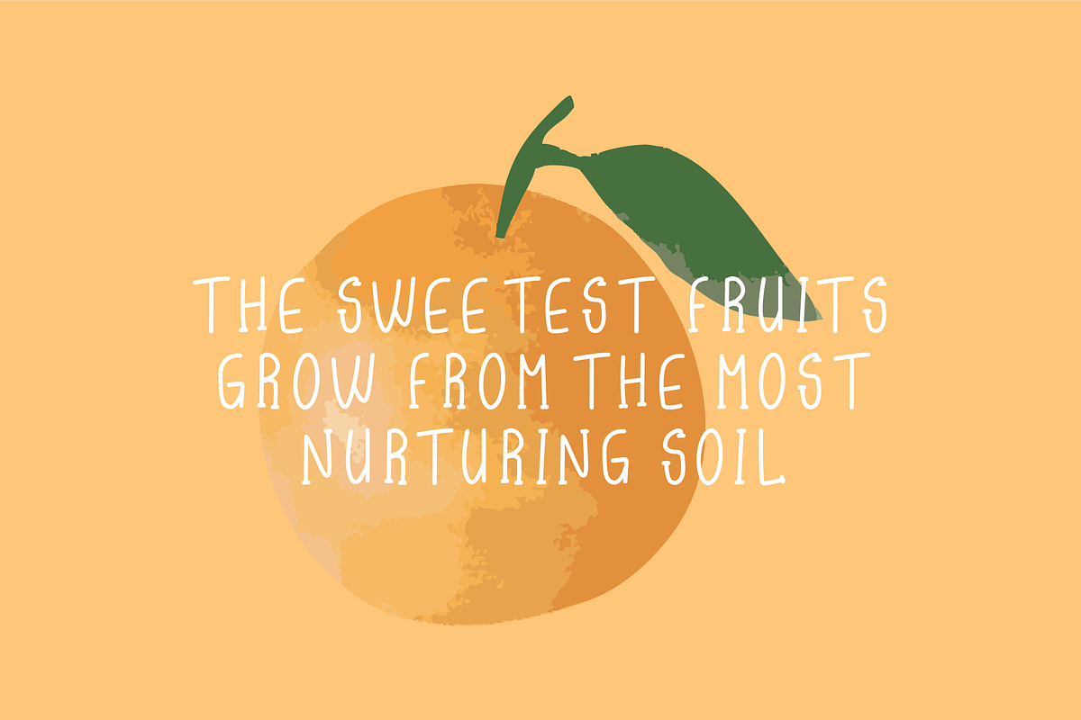 Orangemoo-Playful Handwritten Font, a Handwritten Font by Berdansabersama (Photo 3 of 9)