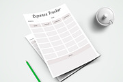 Canva Expense Tracker Planner Sheet, a Stationery Template by ARP Creation (Thumbnail 2 of 3)