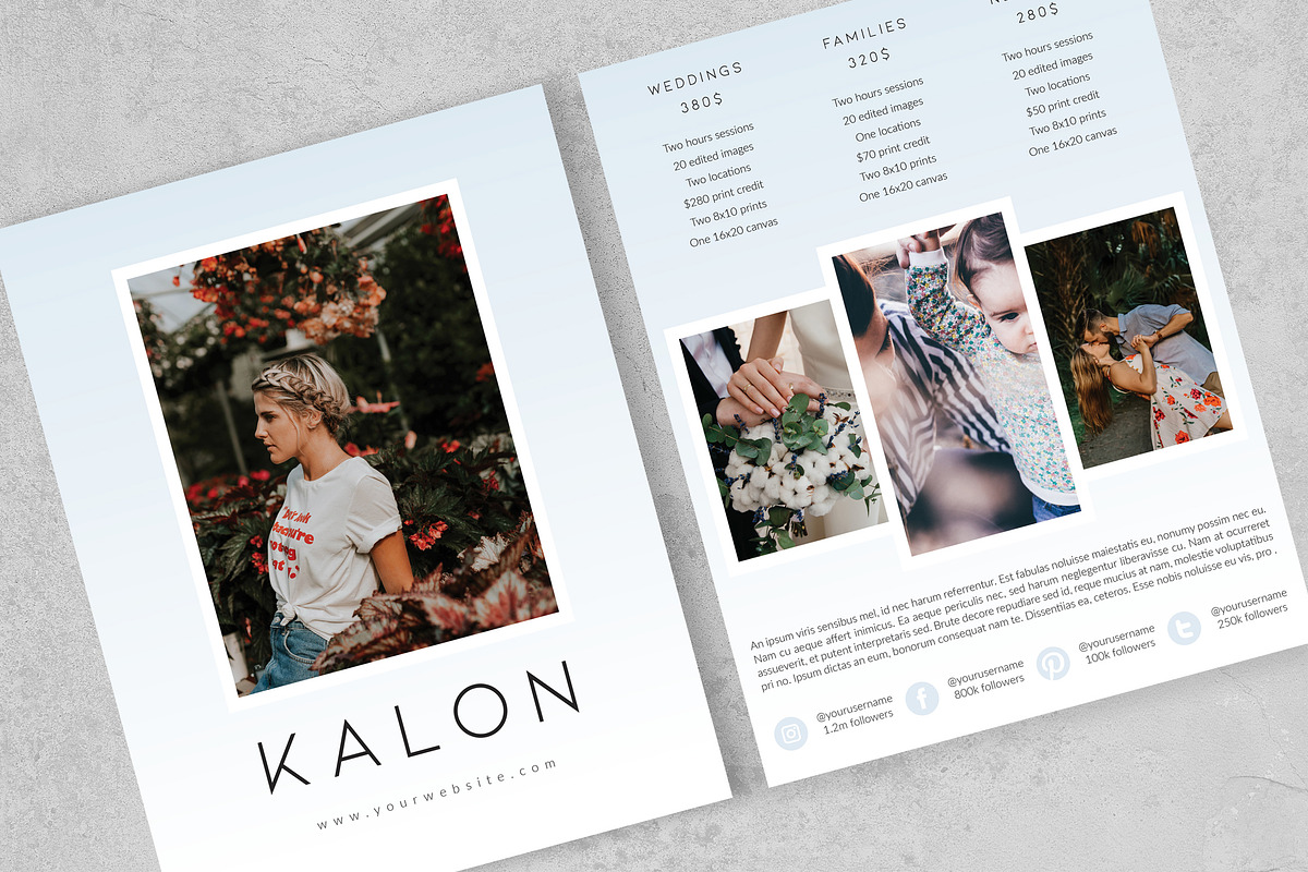 Pricing Guide, a Flyer Template by Eesome Design Studio (Photo 2 of 3)