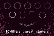 Wreath maker kit for Procreate, a Brush Add-On by Littlefield Design (Thumbnail 7 of 14)