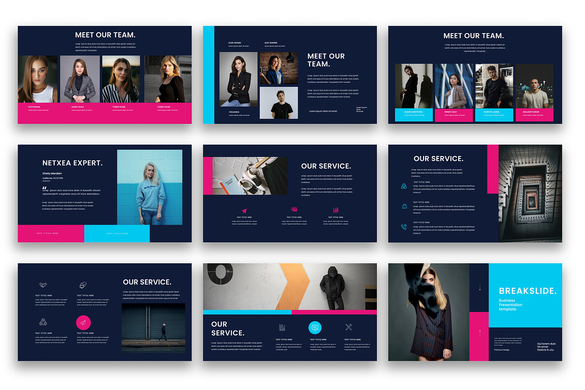 Netxea – Business PowerPoint, a Presentation Template by kreatifreya (Photo 3 of 5)