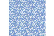 Delicate Blue and White Floral, a Pattern Graphic by Sharon Schwalbe (Thumbnail 5 of 6)