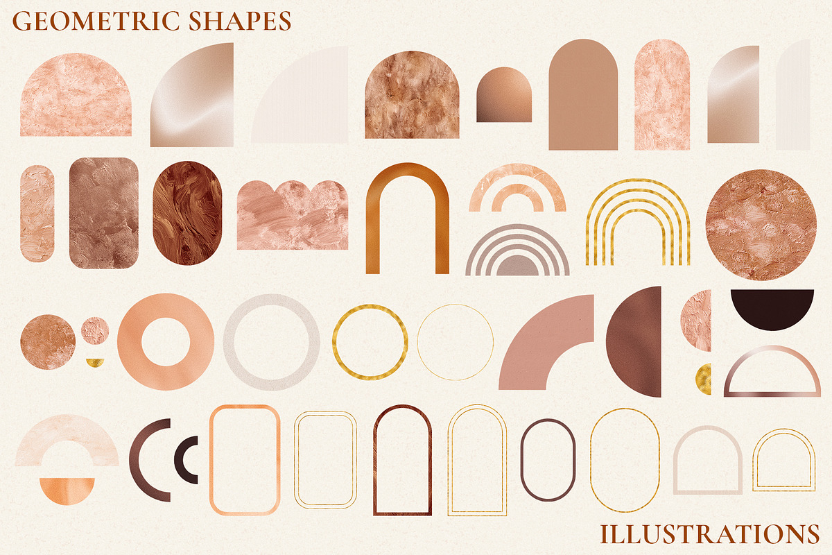 Tropical Leaves and Abstract Shapes, a Texture Illustration by CatJello Graphics (Photo 6 of 27)