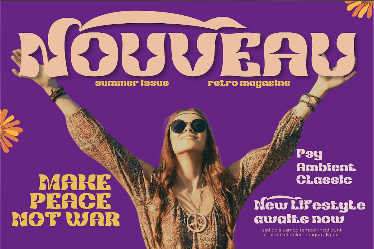 Redsema | Groovy Retro Font, a Font by twinstd (Photo 9 of 12)