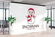 Snowman Cute Kawaii Logo Template, a Branding & Logo Template by vectorwithin (Thumbnail 3 of 3)