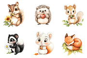 Woodland Animals Png, Cute Baby, an Illustration by CreationArt (Thumbnail 2 of 5)