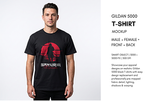 Gildan 5000 Tee Mockup