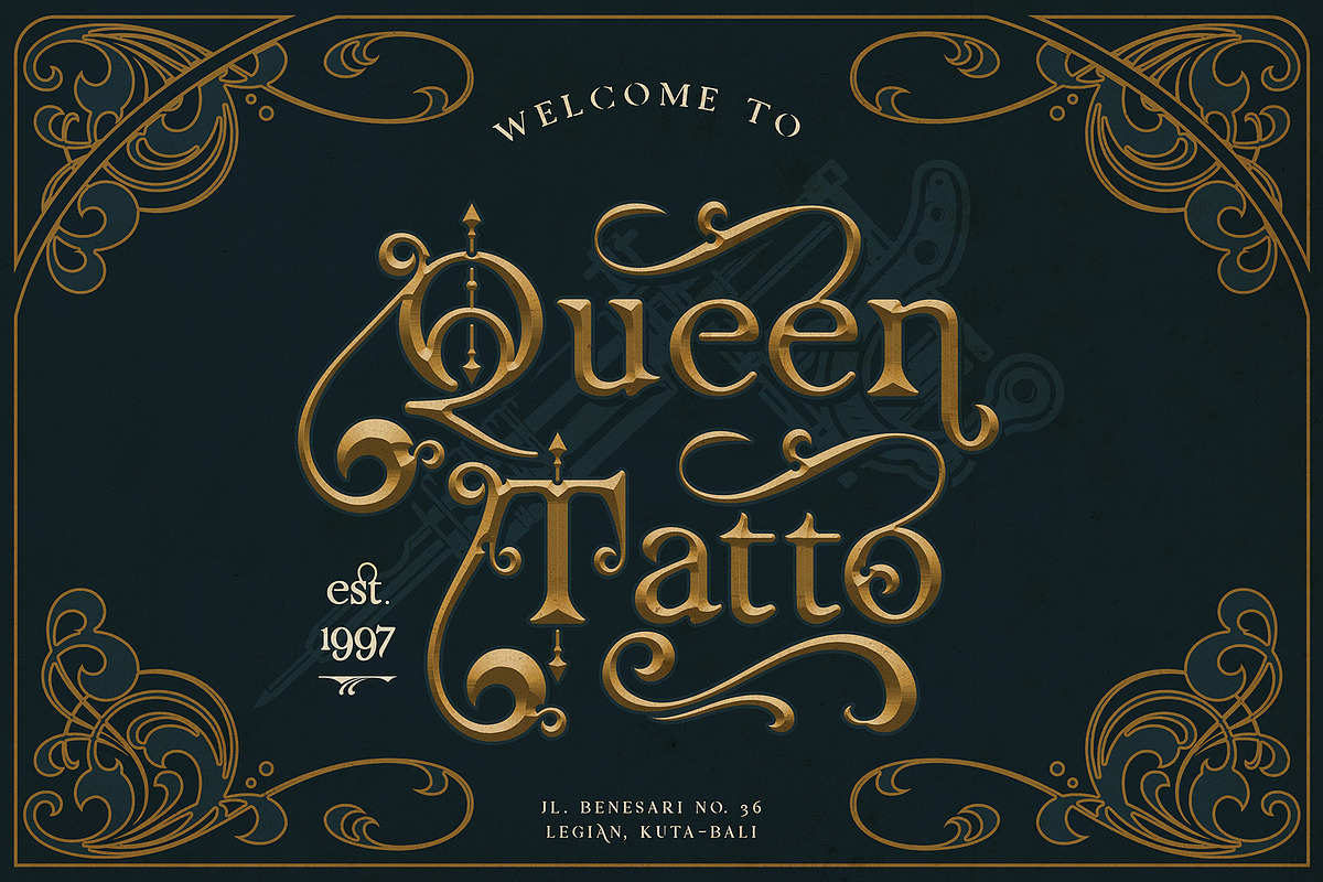 Renaissance Garden - Layered font preview 5