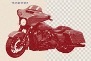 Vintage Motorcycle Engraving, a Transportation Illustration by Kaizla03 (Thumbnail 3 of 5)