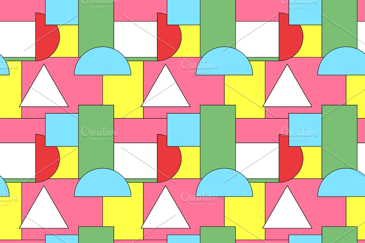 Colorful seamless trendy patterns, a Pattern Graphic by ExpressShop (Photo 9 of 10)