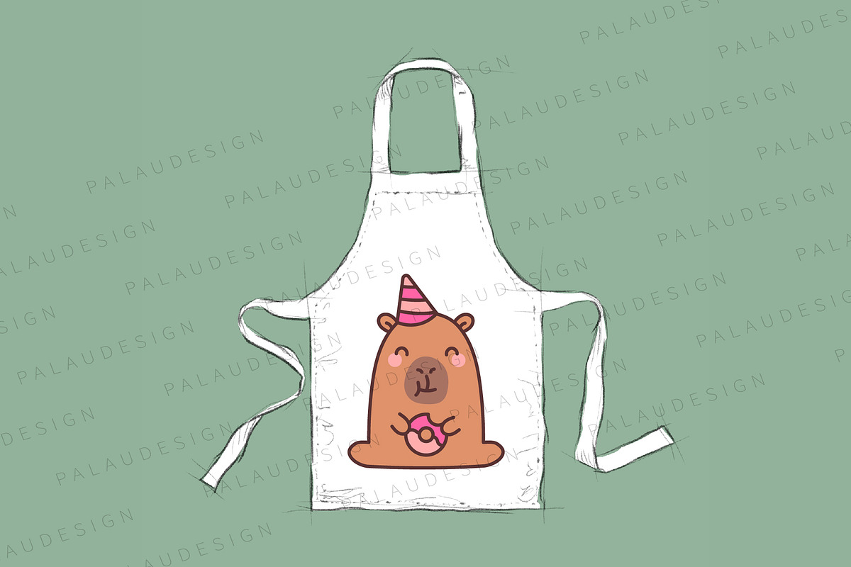 Cute Capybara Party, an Animal Illustration by Palau (Photo 4 of 12)