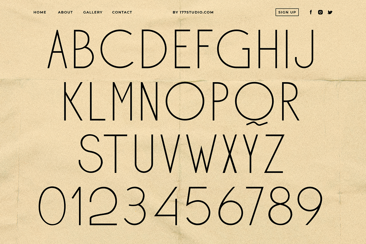 Ohio - Futuristic Sans Serif Font, a Sans Serif Font by 177Studio (Photo 7 of 7)