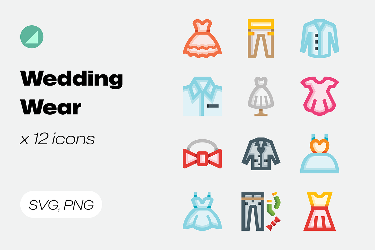 Basicons / Wedding / Wear Icons, a Duotone Icon by Danil Polshin