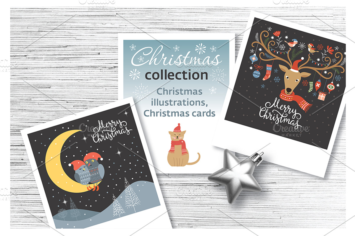 Christmas illustrations, an Animal Illustration by lenlis (Photo 1 of 6)