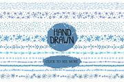 Hand drawn snow borders,brushes, a Brush Add-On by Tatianakost49 (Thumbnail 2 of 5)