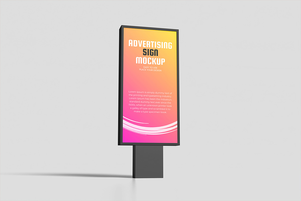Advertising Sign Mockup, an Advertising Mockup by Graphicell (Photo 5 of 5)