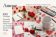Valentine Aesthetic Desk Mockup 100, a Packaging Mockup by KennedyStudio (Thumbnail 1 of 12)
